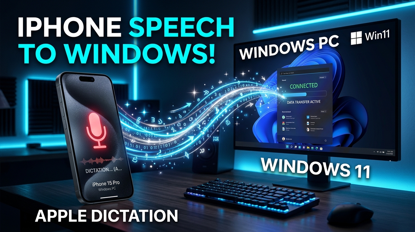 苹果手机怎么语音输入到 Windows 电脑？打破生态壁垒